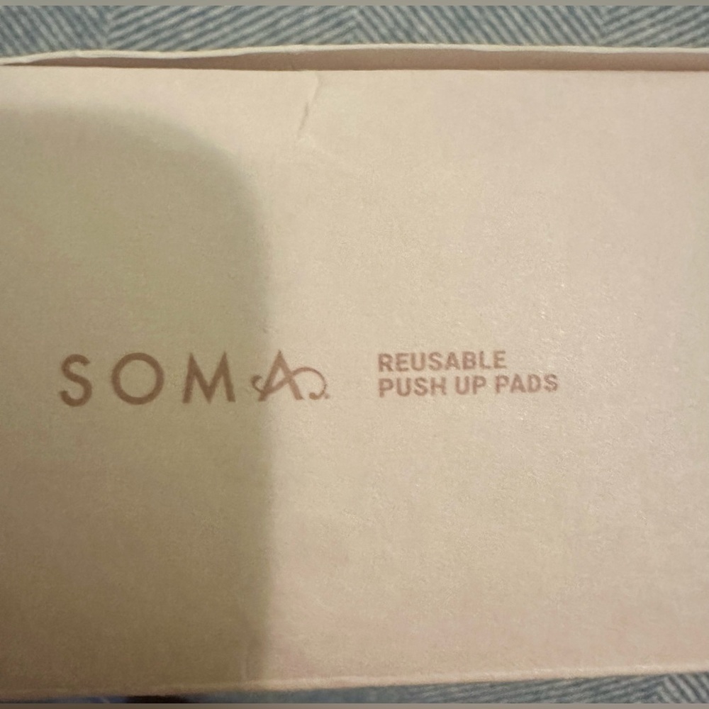 NEW IN BOX! SOMA BRA BOOST REUSABLE PUSH UP PADS Paid $32. $15 OBO MOVING SALE!
